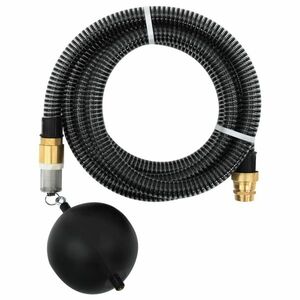 vidaXL fekete PVC szívótömlő sárgaréz csatlakozókkal 1, 1" 20 m kép