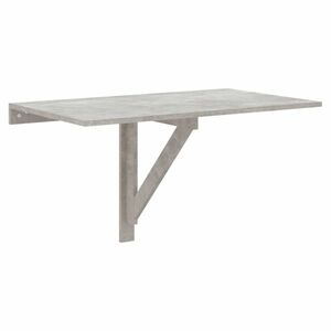 vidaXL betonszürke szerelt fa összecsukható fali asztal 100x60x56 cm kép