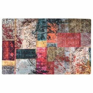 vidaXL többszínű foltvarrott csúszásmentes mosható szőnyeg 160x230 cm kép