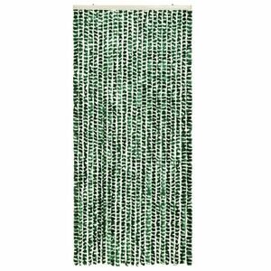 vidaXL zöld és fehér zsenília rovarfüggöny 90 x 220 cm kép