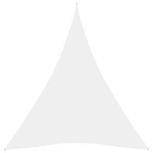 vidaXL fehér háromszög alakú oxford-szövet napvitorla 4 x 5 x 5 m kép
