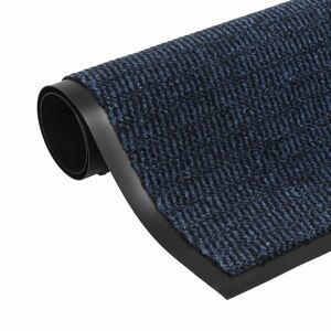 vidaXL kék négyszögletes szennyfogó szőnyeg 80 x 120 cm kép