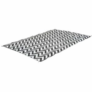 Bo-Camp Chill mat Wave fekete-fehér kültéri szőnyeg XL 2, 7 x 3, 5 m kép