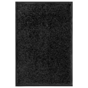 vidaXL fekete kimosható lábtörlő 40 x 60 cm kép