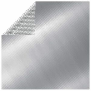 vidaXL ezüstszínű napelemes lebegő PE medencefólia 8 x 5 m kép
