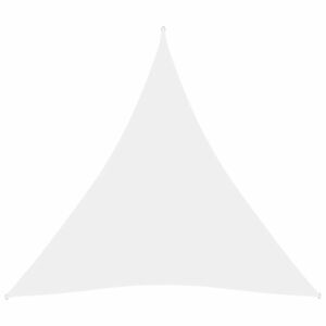 vidaXL fehér háromszögű oxford-szövet napvitorla 4 x 4 x 4 m kép