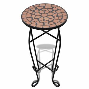 vidaXL Terrakotta mozaik kisasztal növénytartó asztal kép