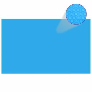 vidaXL Kék, négyszögletes PE medencetakaró 260 x 160 cm kép