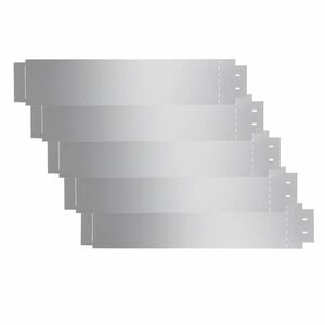 vidaXL 5 darabos gyepkerítés galvanizált acélból 100 x 20 cm kép