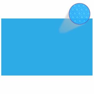 vidaXL kék, négyszögletes PE medencetakaró 800 x 500 cm kép