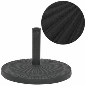 vidaXL kör alakú, fekete gyanta napernyő talp 29 kg kép