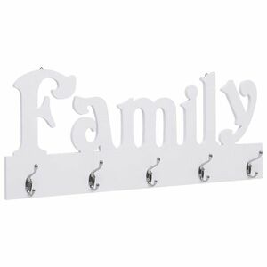 vidaXL "FAMILY" feliratú fali fogas 74 x 29, 5 cm kép