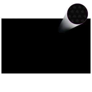vidaXL fekete polietilén medencetakaró 260 x 160 cm kép