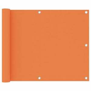 vidaXL narancssárga oxford-szövet erkélyparaván 75 x 400 cm kép