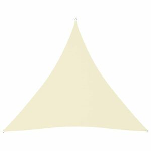 vidaXL krémszínű háromszögű oxford-szövet napvitorla 4, 5 x 4, 5 x 4, 5 m kép