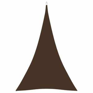 vidaXL barna háromszög alakú oxford-szövet napvitorla 4x5x5 m kép