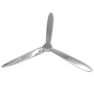 vidaXL Falra rögzíthető propeller dekoráció alumínium ezüst 70 cm kép
