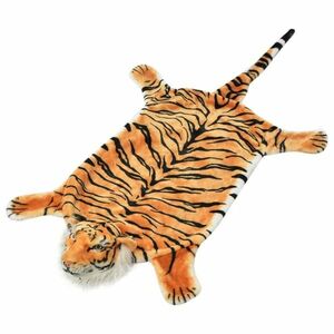 vidaXL barna plüss tigris szőnyeg 144 cm kép