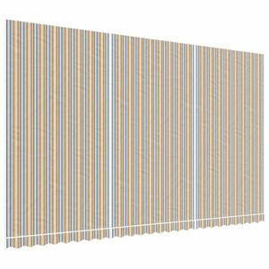 vidaXL többszínű csíkos pótszövet napellenzőhöz 6 x 3, 5 m kép