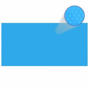 vidaXL Négyszögletes medence takaró fólia 732 x 366 cm-es PE kék kép