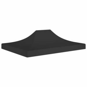 vidaXL fekete tető partisátorhoz 4 x 3 m 270 g/m² kép