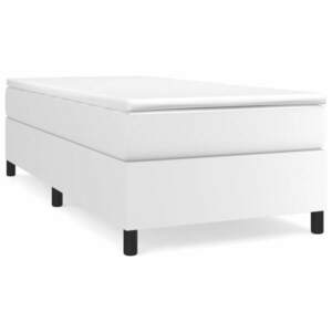 vidaXL fehér műbőr ágykeret 80 x 200 cm kép