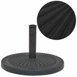vidaXL kör alakú, fekete gyanta napernyő talp 14 kg kép