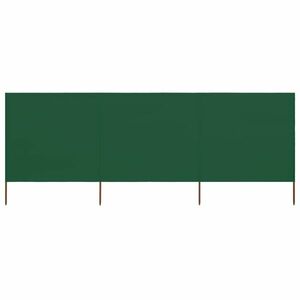 vidaXL zöld szövet 3-paneles szélfogó 400 x 160 cm kép
