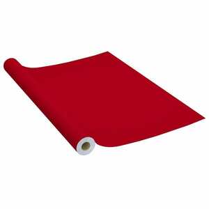 vidaXL piros öntapadó PVC bútorfólia 500 x 90 cm kép