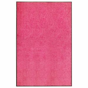 vidaXL rózsaszín kimosható lábtörlő 120 x 180 cm kép