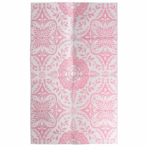 vidaXL rózsaszín PP kültéri szőnyeg 160 x 230 cm kép