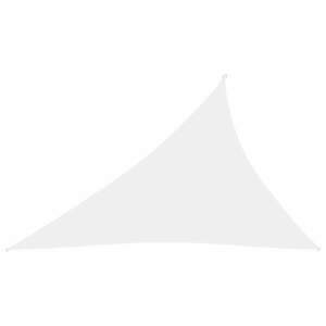 vidaXL fehér háromszögű oxford-szövet napvitorla 4 x 5 x 6, 4 m kép