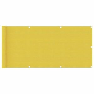 vidaXL sárga HDPE erkélytakaró 75 x 500 cm kép