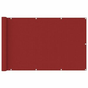 vidaXL piros HDPE erkélytakaró 120 x 600 cm kép