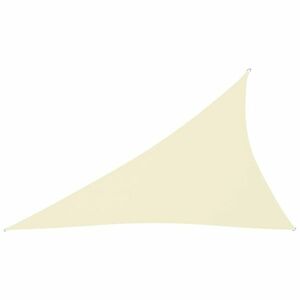 vidaXL krémszínű háromszögű oxford-szövet napvitorla 3 x 4 x 5 m kép