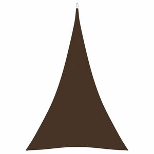 vidaXL barna háromszög alakú oxford szövet napvitorla 5 x 6 x 6 m kép