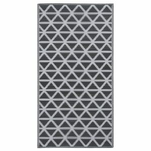 vidaXL fekete PP kültéri szőnyeg 190 x 290 cm kép