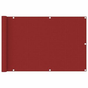 vidaXL piros HDPE erkélyparaván 90 x 400 cm kép