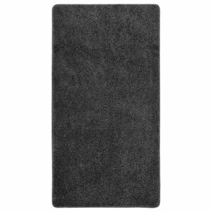 vidaXL sötétszürke csúszásmentes bozontos szőnyeg 80 x 150 cm kép