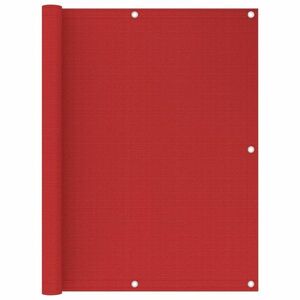 vidaXL piros HDPE erkélytakaró 120 x 500 cm kép
