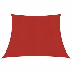 vidaXL piros HDPE napvitorla 160 g/m² 4/5 x 3 m kép