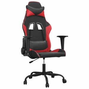 vidaXL piros műbőr gamer szék kép
