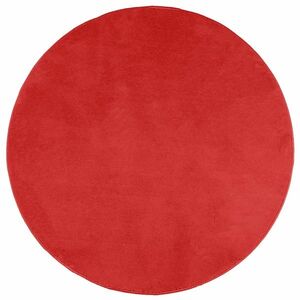 vidaXL OVIEDO piros rövid szálú szőnyeg Ø 160 cm kép