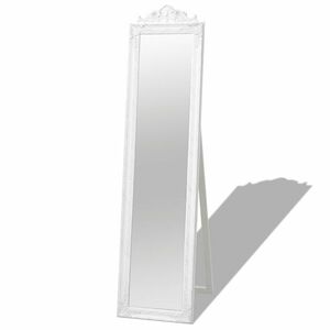 vidaXL fehér barokk stílusú szabadon álló tükör 160 x 40 cm kép