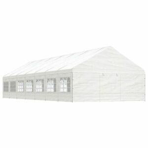 vidaXL fehér polietilén pavilon tetővel 15, 61 x 5, 88 x 3, 75 m kép