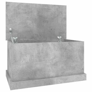 vidaXL betonszürke szerelt fa tárolóláda 70x40x38 cm kép