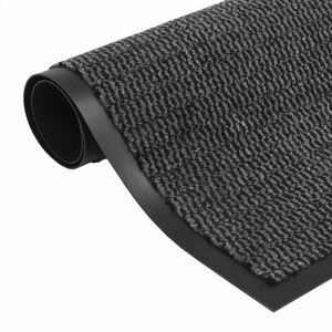 vidaXL fekete négyszögletes szennyfogó szőnyeg 90 x 150 cm kép