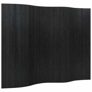 vidaXL fekete bambusz térelválasztó 165 x 250 cm kép
