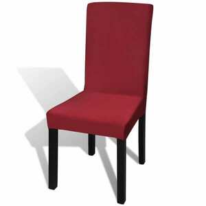 vidaXL 6 db bordó szabott nyújtható székszoknya kép