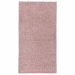 vidaXL rózsaszín rövid szálú szőnyeg 80 x 150 cm kép